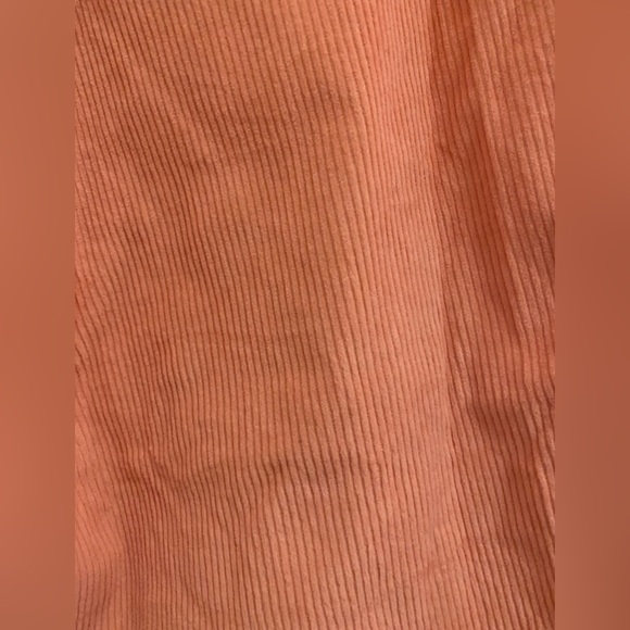 gap salmon pink high rise crop petite corduroy pants - Picture 4 of 7